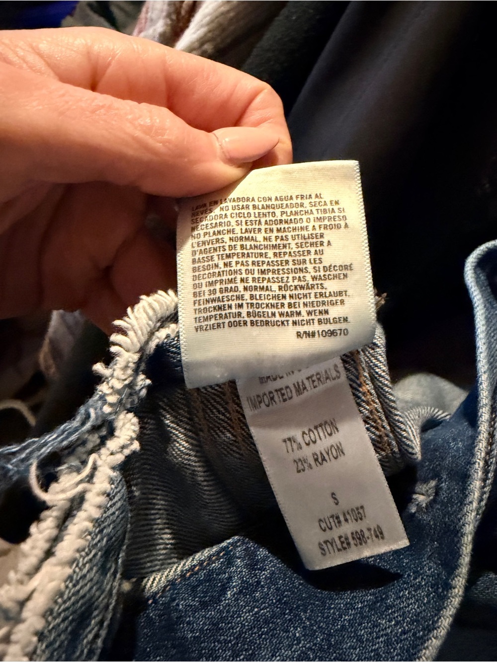 Citizens of Humanity distressed crop jean jacket - Picture 6 of 6